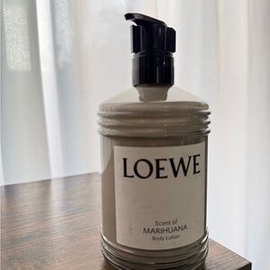 Loewe Scent of Marihuana Body Lotion with Black Pump